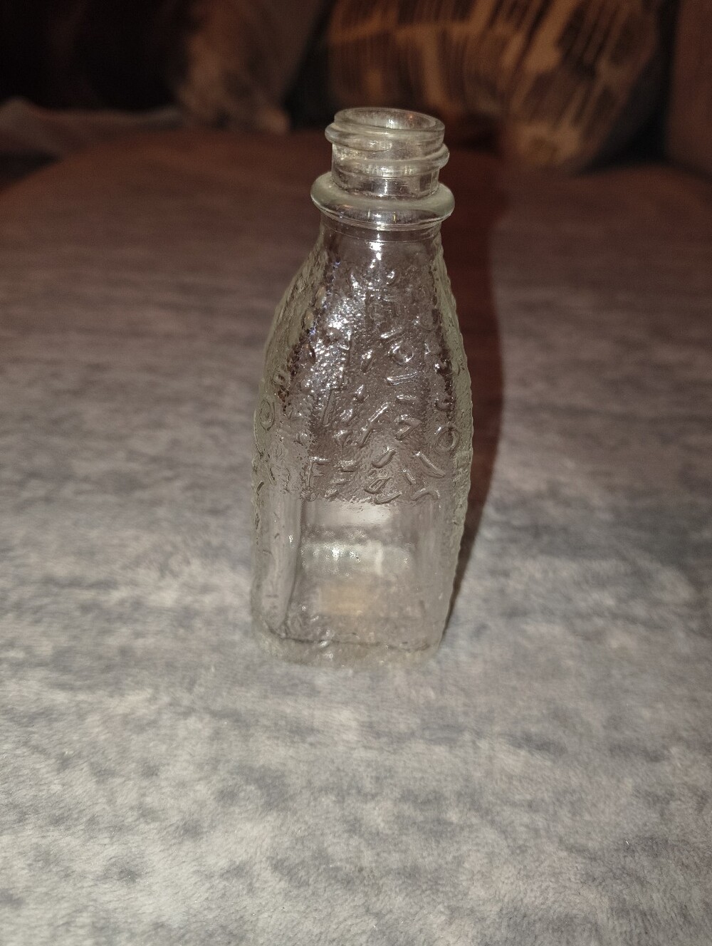 Clear Decorative Glass Bottle Vase - Clear